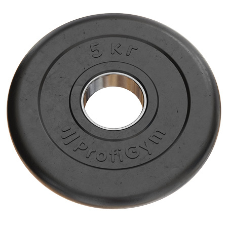 Тренировочный диск Profigym 5 кг черный